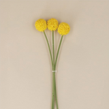 Gisela Graham Yellow Billy Bobs, Bunch of 3