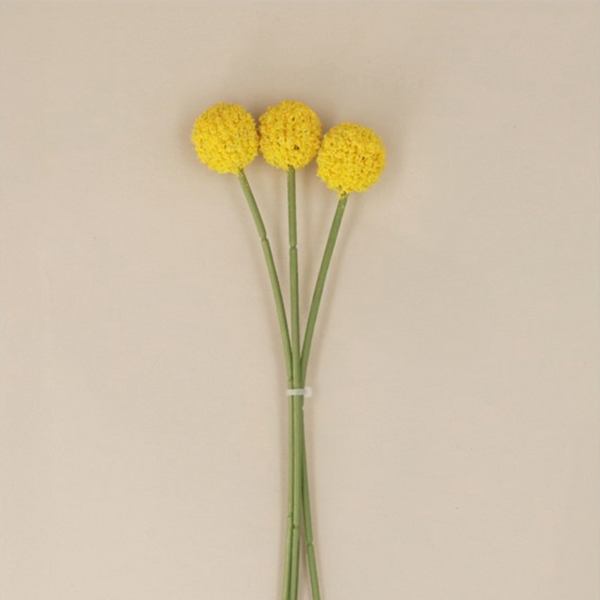 Gisela Graham Yellow Billy Bobs, Bunch of 3