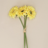Gisela Graham Yellow Gerberas, Bunch of 3