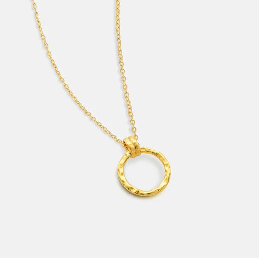 One & Eight Gold Creole Necklace