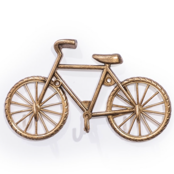 Gold Bicycle Coat Hook