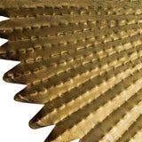 Gold "Heart Rays" Wall Mirror close up