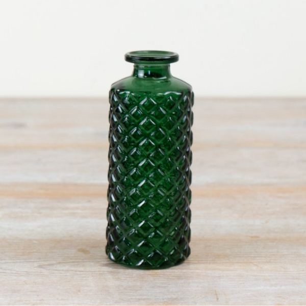 Green Bottle Vase 13cm