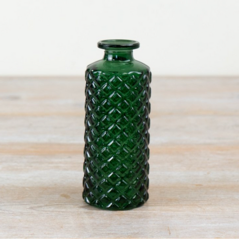Green Bottle Vase 13cm