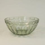 Green Pressed Glass Nibble Bowl