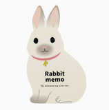 Greeting Life - Memo Pad - Die Cut Rabbit