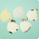 Greeting Life - Memo Pad - Die Cut Sleeping Cat variety