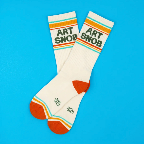 Gumball Poodle Art Snob Gym Crew Socks