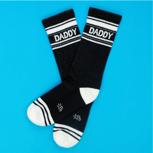 Gumball Poodle Daddy Gym Crew Socks-Black