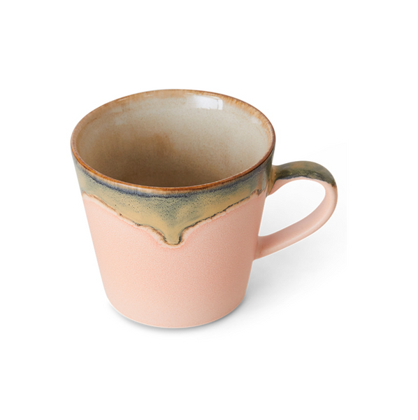 HK Living 70s Ceramics Cappuccino Mug - Blossom Inside