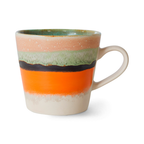 HK Living 70s Ceramics Cappuccino Mug - Burst