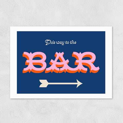 The Bar Framed Print