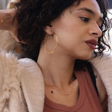 Amano Studio - 2" Hammered Hoop Earrings - Gold