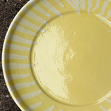 Hand Painted Yellow Plate