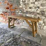 Handmade Rustic Bench - Small Right Side