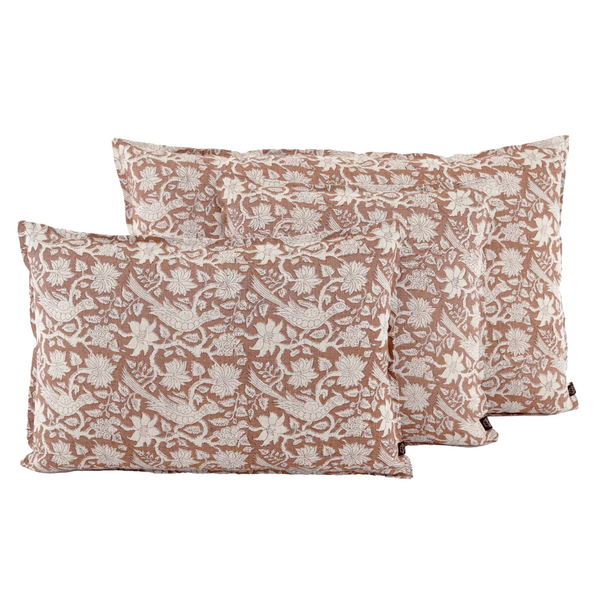 Haomy Jaipur Cushion - 45cm x 45cm - Dusty Rose