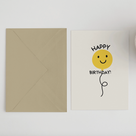 Happy Birthday Balloon Card 1