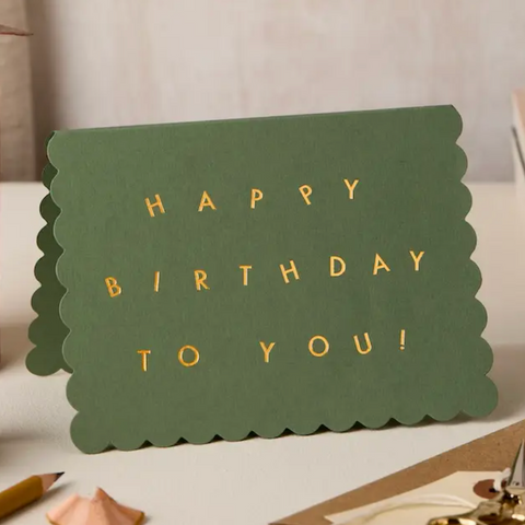 Happy birthday to you green card