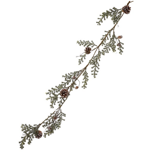 Heaven Sends Green Large Pinecone Garland