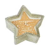 Heaven Sends Wild Berries Glass Star Candle