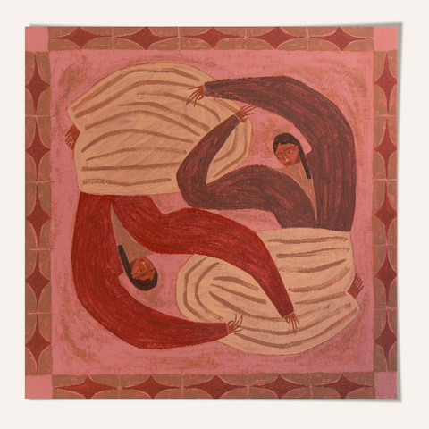 'Histoires Entrelacees' Camille Jouarre Framed Print