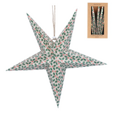 Holly Star Paper Hanging Dec - Large