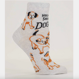 Blue Q 'Holy Shit. Dogs!' Ankle Socks