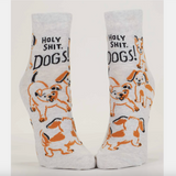 Blue Q 'Holy Shit. Dogs!' Ankle Socks