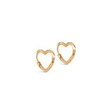 ENAMEL Copenhagen Organic Heart Hoops