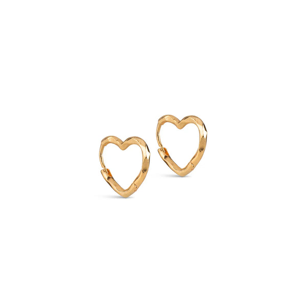 ENAMEL Copenhagen Organic Heart Hoops