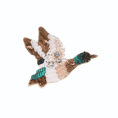 Mallard Pin Badge on a white background