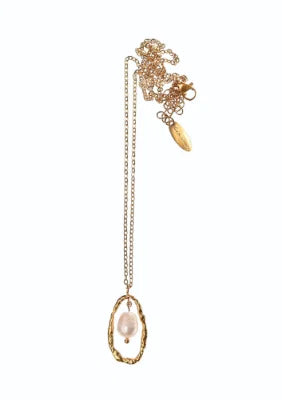 Hot Tomato - Water Pearl Necklace