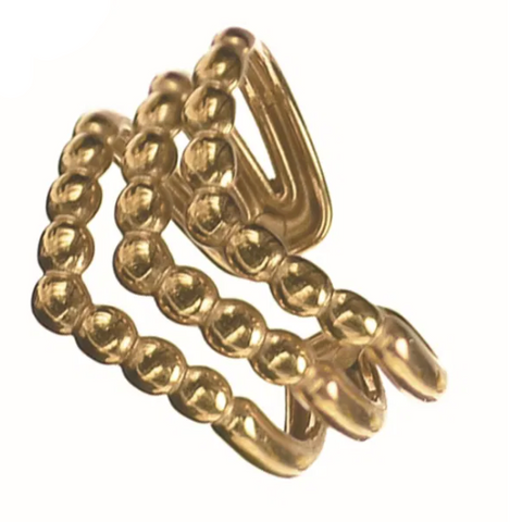 Hot Tomato Chevron Gold Ring