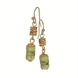 Hot Tomato Mini Stone Stack Earrings - Apple Green