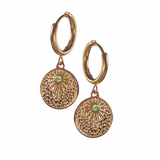 Hot Tomato Ray of Light Hoop Earrings