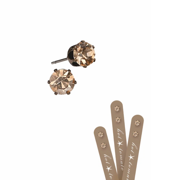 solo studs crystal