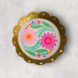 Mini Trinket Dish - Flower Circle Hearts