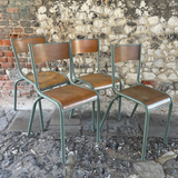 Set of 1940s Tubular Stacking Chairs