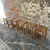 Vintage Wooden Art Stools