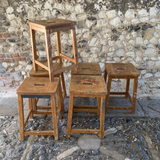 Vintage Wooden Art Stools