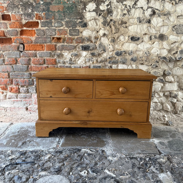 Low Pine Chest of Drawers