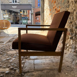 1950s Mid-Century Modern Lewis Butler for Knoll Walnut Lounge Chair