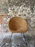 1960s Vintage Wicker Chair