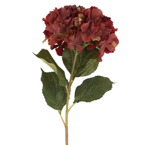 Antique Burgundy Hydrangea Stem