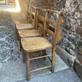 Set of Four Chapel Chairs