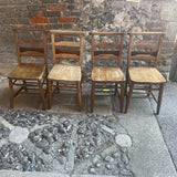 Set of Four Chapel Chairs