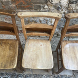 Set of Four Chapel Chairs