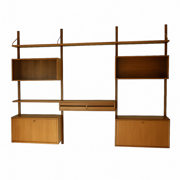 Danish Mid-Century Teak Cado Wall Unit by Poul Cadovius