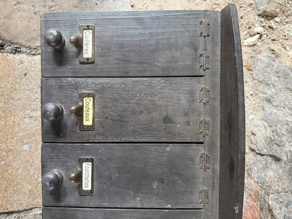 Antique Wooden Cutlery Tray
