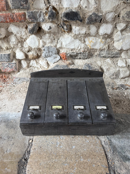 Antique Wooden Cutlery Tray